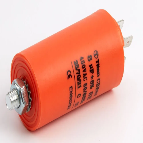 8мкф     450VAC  5%  35х65mm   CBB60-E  4  КЛЕММЫ+БОЛТ  конденсатор, код 00007113