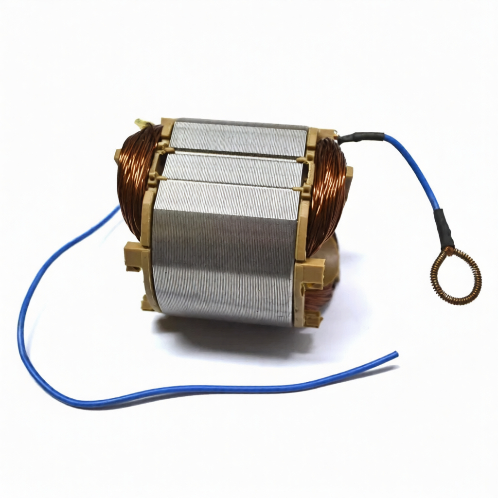 87db2427-dc5f-4a55-95f9-3f4591b7f543_0 Статор 53, L=46, 80*93 мм (2 пров.) ПТЭ-1650/255-А.69, В.68,У00191,КАЛИБР — изображение 1